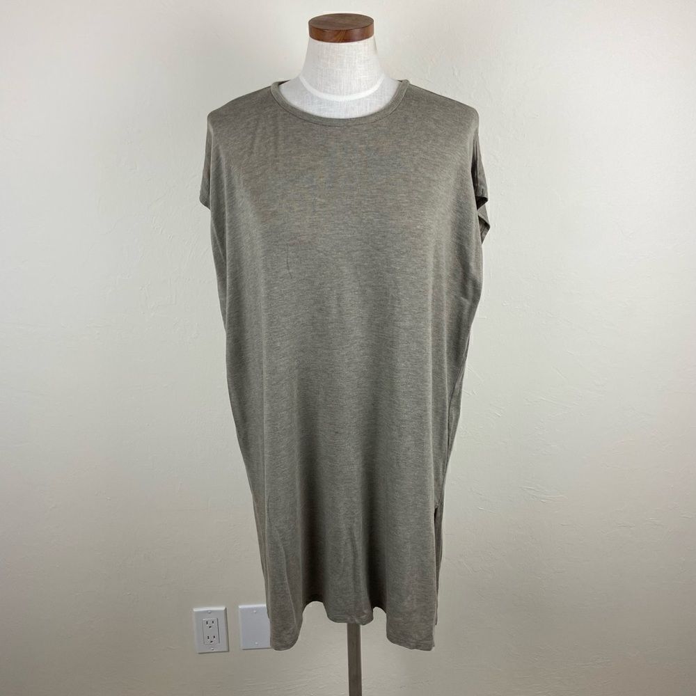 Eileen Fisher Tarragon Tencel Crewneck Tunic - Brown